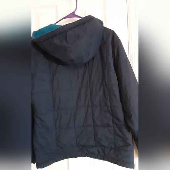 Adidas Vintage Woman's Reversable Coat Jacket Blue Size M  E.U.C - Picture 5 of 7